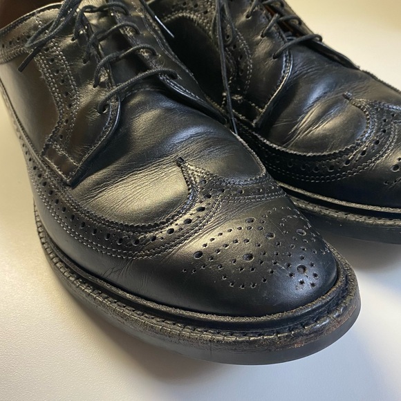 ALLEN EDMONDS MCALLISTER BLACK WINGTIP 10.5D - Picture 6 of 14